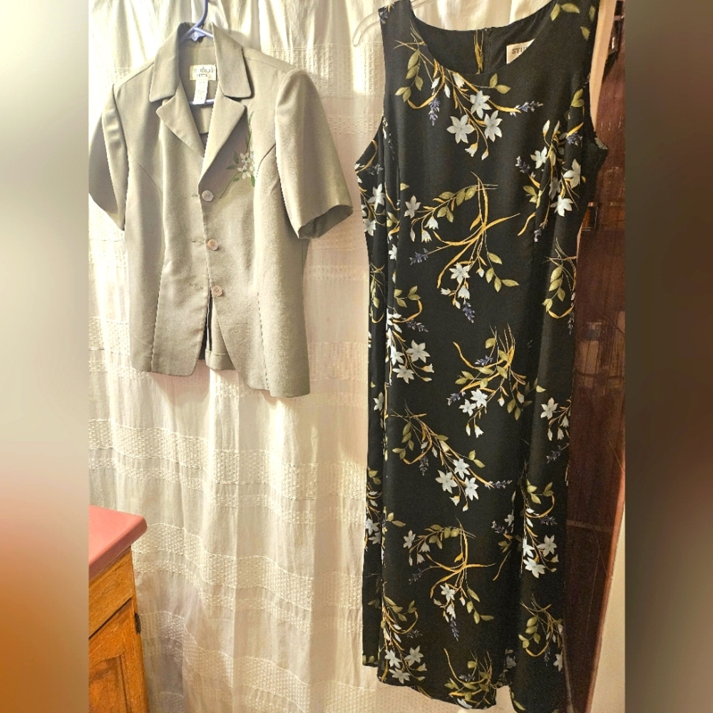 Vintage Sleeveless Dress w/Jacket By Studio I